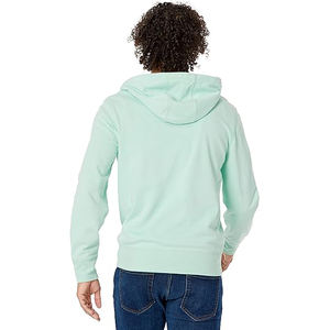 Sweat à capuche polyvalent avec fermeture éclair, tricot doux, confortable, style urbain, profil de bras ajusté, facile à assortir, indispensable - Product Image 3