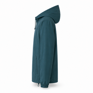 Veste coupe-vent à capuche pour homme personnalisée, polyester léger, résistant à l'eau, style urbain, décontracté, OEM, ODM, marque privée, vente en gros - Product Image 5
