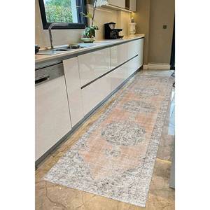 Orange Oriental Vintage Style <b>Chenille</b> Turkish <b>Rug</b> Printed <b>Rug</b>,<b>Chenille</b> <b>Rug</b> - Product Image 3