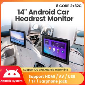 Mekede voiture Android moniteur d'appui-tête pour Universal Benz BMW <span class=keywords><strong>Honda</strong></span> audi HD écran tactile lecteur de film sortie <span class=keywords><strong>AV</strong></span> Usb Tf miroir lien - Product Image 2
