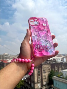 Custodia protettiva per telefono cellulare con Design orso carino incapsulato per custodia iPhone 5 opzioni di colore per tutti 16 15 14 13 Pro Max - Product Image 2