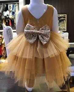 Vestido de fiesta de cumpleaños para niña, elegante, especial, bordado de flores, sin mangas, boutique, 2023 - Product Image 3