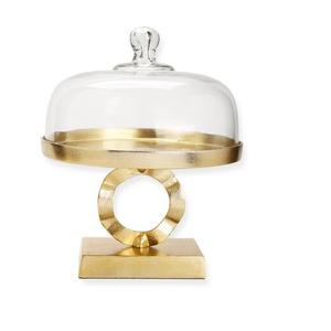 Support à gâteau en métal de style moderne avec finition dorée pour fête d'anniversaire, support arrondi à bas prix - Product Image 4