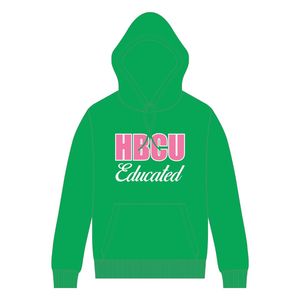 Sudadera con Capucha Verde con Bordado Chenille de la Hermandad Griega Divine Nine, Ropa Personalizada para Estudiantes de HBCU - Product Image 2