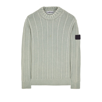 Pull en maille côtelée à col rond, coupe ample, vintage, délavé à l'acide, pour homme, avec logo personnalisé, manches longues, tendance hiver
