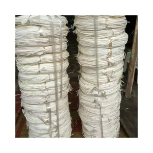 Tongkat mentah rotan alami kualitas tinggi persediaan strip bahan 2mm 2.5mm 9mm tongkat tiang bulat Spline Roll perdagangan grosir