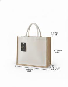 Promotional <b>Medium</b> Ecofriendly Laminated Canvas Custom Color Zipper Closure PP Webbing Handle Durable Blank <b>Tote</b> <b>Bag</b> Custom Logo - Product Image 3