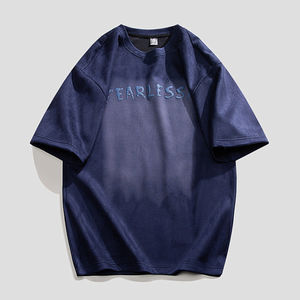 Vêtements décontractés sur la taille Slim Fit Acid Wash T Shirt Men's Crew Neck Short Sleeve Stone Washed Tee Shirts Men's Acid Wash T-Shirts - Product Image 5