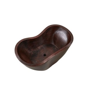 Baignoire en cuivre de haute qualité, finition antique, accessoires de bain faits à la main, collection de luxe pour la maison, fabriquée dans l'Uttar Pradesh - Product Image 1