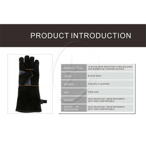 Estufas de cuero resistentes al calor Guantes contra incendios Guantes de cuero de alta calidad 1 par Guantes de soldadura resistentes de Pakistán - Product Image 6