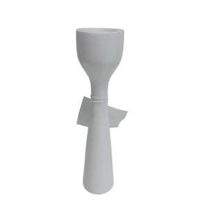 Bougeoir élégant en aluminium avec support de lumière Bougeoir de grande taille de couleur blanche pour la décoration de la maison et du mariage - Product Image 1