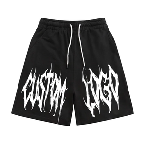 Street Wear Vintage Stone Washed Terry Short délavé au soleil pour hommes Plus Size Drawstring Acid Wash Shorts pour hommes - Product Image 1