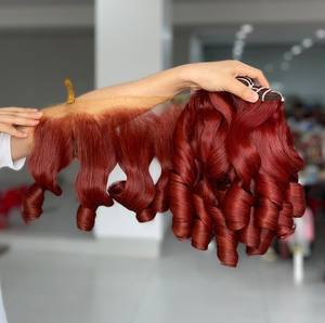 Precio al por mayor de alta calidad de color personalizado hinchable 100% extensiones de cabello vietnamita un donante - Product Image 5