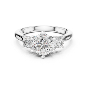 Bague de fiançailles en or rose 14 carats avec diamant rond de 1,81 carat cultivé en laboratoire, certifié IGI, style classique pour femmes |   Nouveau diamant cultivé - Product Image 2