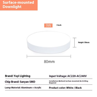 Downlight encastré moderne ultra-fin de 3 cm, entièrement en aluminium, technologie LED à éclairage latéral, installation sans plafond