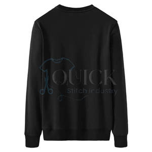 Sudadera de mezcla de algodón a precio de fábrica nueva llegada algodón mezclado logotipo personalizado Slim Fit sudadera con diamantes de imitación - Product Image 2