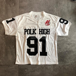 Personalizado de gran tamaño de la sublimación Boxy recortada Jersey Hombres Malla Streetwear Retro American Football Jersey - Product Image 3