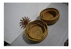 Precio de exportación competitivo, bandeja de ratán natural de la más alta calidad de 9GD Vietnam para Decoración - Product Image 6