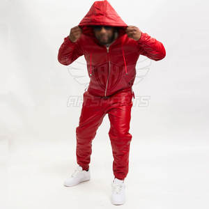 .. Ensemble de survêtements deux pièces pour hommes, veste zippée complète et pantalon de jogging, vêtements de sport décontractés pour l'entraînement quotidien et les entraînements de gymnastique - Product Image 3