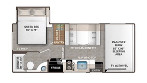 Nouvelles caravanes de voyage T-h-o-r F-r-e-e-d-o-m E-l-i-t-e 22H-Z-C 2026 pour l'extérieur, maisons mobiles et camping-cars - Product Image 5