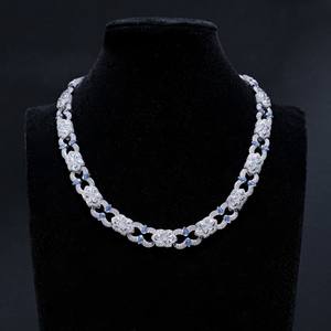 สร้อยคอเงินแท้ 925 ดีไซน์ใหม่ รูปทรงลูกบอล สำหรับผู้ชาย ชุบโรเดียม ประดับเพชรโมอิสซาไนต์ สร้อยคิวบาลิงค์ สไตล์ฮิปฮอป ของขวัญเครื่องประดับ - Product Image 5