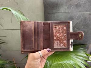 2025 diseñador de cuero de vaca Real monedero elegante cartera de mano tarjetero estilo occidental Unisex embrague monedero - Product Image 5