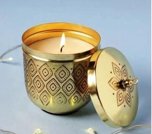 Vente en gros de pot à bougie en métal Prix bon marché Pot à bougie en métal de haute qualité, élégant pour la décoration de la maison et de l'hôtel - Product Image 3