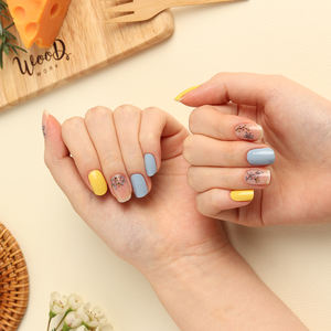 ShineB facile auto-dessin Art 3D Gel ongles autocollants #45763 couleur jaune printemps Style fabriqué en corée-OEM/ODM - Product Image 6