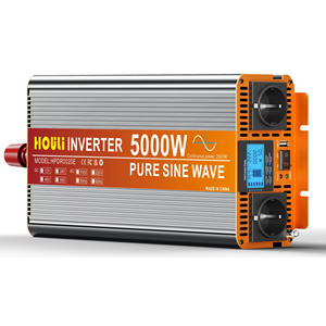 Convertisseur solaire HOULI 5000W 24V DC/AC, DC 12V AC 220V monophasé 50/60Hz, onde sinusoïdale pure, pour utilisation en voiture - Product Image 1