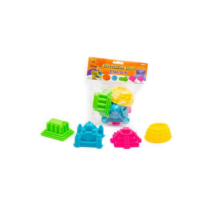 Kinetic Sand Mold Castle Set 4 Piece Mold