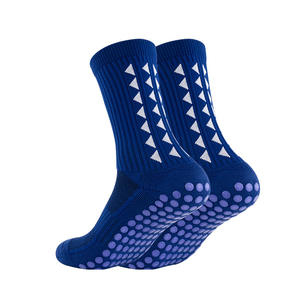 Calcetines deportivos antideslizantes con forro polar de viento gratis, calcetines de fútbol con rayas dobles, de punto diario, transpirables, calcetines largos de fútbol - Product Image 5
