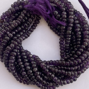 6mm 8mm 10mm naturel violet africain améthyste pierre lisse Rondelle perles brins au meilleur prix d'usine en gros en ligne Alibaba - Product Image 4