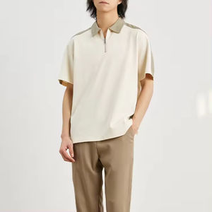 Polos de media cremallera informales para hombre, venta al por mayor, polos ligeros de media cremallera de nuevo diseño de alta calidad - Product Image 4