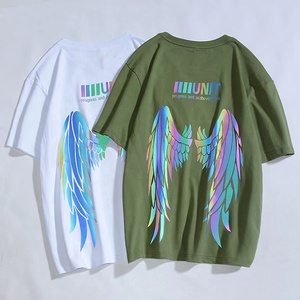 Camisetas de Jersey de calidad superior Unisex personalizadas, diseño de verano transpirable, estampado en caliente reflectante colorido para hombres de talla grande, nuevo - Product Image 4
