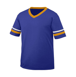 Ropa deportiva de poliéster personalizable, manga holgada de secado rápido, rayas bordadas, camisetas de equipo, ropa de fútbol americano de escuela secundaria - Product Image 3