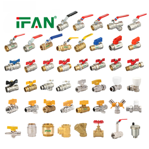 IFAN 무료 샘플 단조 볼 밸브 버터플라이 핸들 황동 밸브 고압 나사식 황동 수도 밸브 - Product Image 3