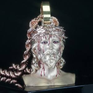 Custom Jesus <b>Pendant</b> Necklace VVS Moissanite Iced Out Hip Hop Style Rhodium Plated <b>Charm</b> <b>Pendants</b> - Product Image 1