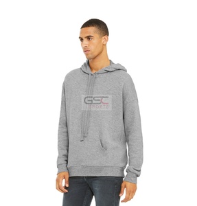 Sudaderas con capucha de moda para hombre, hecho a medida ajustado suéter de lana, estilo de un solo color, en blanco, disponible para personalización - Product Image 1