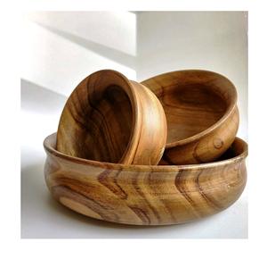 Bols à salade en bois en gros, utilisation à domicile et pour les fêtes, écologiques, taille personnalisée, fabriqués en Inde - Product Image 3