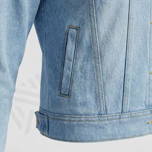 Vestes en jean pour hommes en gros, hiver, devant personnalisé, manches longues, vêtements décontractés, service OEM ODM, vêtements de rue tendance - Product Image 5