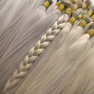 Vente en gros en vrac Extensions de cheveux vietnamiens vierges 100% soyeux humains avec double tirage des cheveux de la NASA - Product Image 1