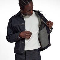 Vente en gros de jeans surdimensionnés OEM veste d'usine veste en jean brut taille personnalisée pour hommes veste en jean vintage d'usine veste en jean pour hommes