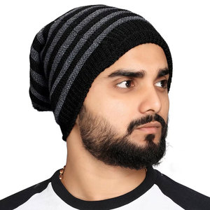 หมวกผ้าแจ็คการ์ดแบบสวมหัวสำหรับผู้ชายและผู้หญิงหมวกผ้าแจ็คการ์ดแบบถักทันสมัยออกแบบได้ตามต้องการ - Product Image 3