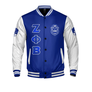 Último Diseño de Sudadera Casual de Primavera para Hermandad Zeta Phi Beta, con Frente Recubierto, Tejido con Serigrafía, 100% Lana, Parte Inferior a Rayas con Botones - Product Image 4