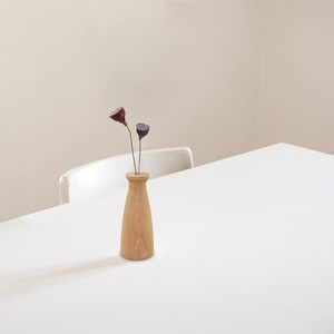 Jarrón de madera natural, alto, cónico, compuesto, florero de madera, florero floral decorativo pequeño, decoración del hogar, centros de mesa, arreglo - Product Image 6