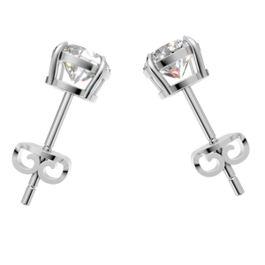 Pendientes de Botón Clásicos de Moissanita de 1 Quilate, Chapados en Oro de 14k y 18k para Mujer, Regalo de Compromiso, Boda, Fiesta, OEM/ODM - Product Image 3