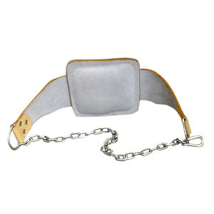 เข็มขัดหนังแท้คุณภาพดีที่สุดจาก SAAR INDUSTRIES สำหรับผู้ชายและผู้หญิง พร้อมโซ่สำหรับดึงข้อและดิป ปรับแต่งได้ เหมาะสำหรับการฝึกในยิม รุ่น DB-GM912 - Product Image 4