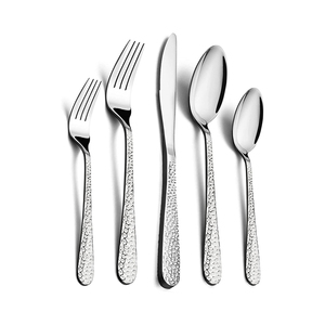 Metal Wholesale Luxury Flatware Elegant Design Modern Stainless Steel Gold Plated Durable <b>Cutlery</b> <b>Set</b> for Wedding Party Use - Product Image 4