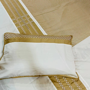 Drap de lit King Size imprimé avec deux taies d'oreiller 100% fait à la main et fabriqué pour la durabilité de la douceur et à des fins de cadeaux à la maison - Product Image 1