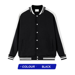 Custom Classic Varsity Jacket Letterman Bomber Style Winter Casual Fleece Baseball Team High <b>School</b> <b>Uniform</b> Button Decoration - Product Image 2